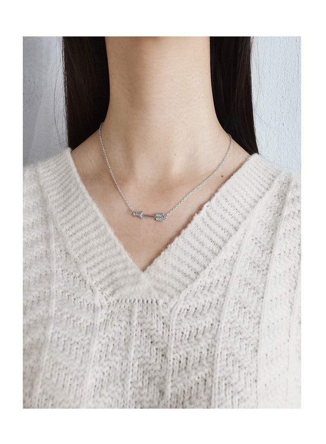 Baydurcan Arrow Necklace Arrow Pendant Chain Necklace with Message Card Gift Card (arrow s) - Image 2